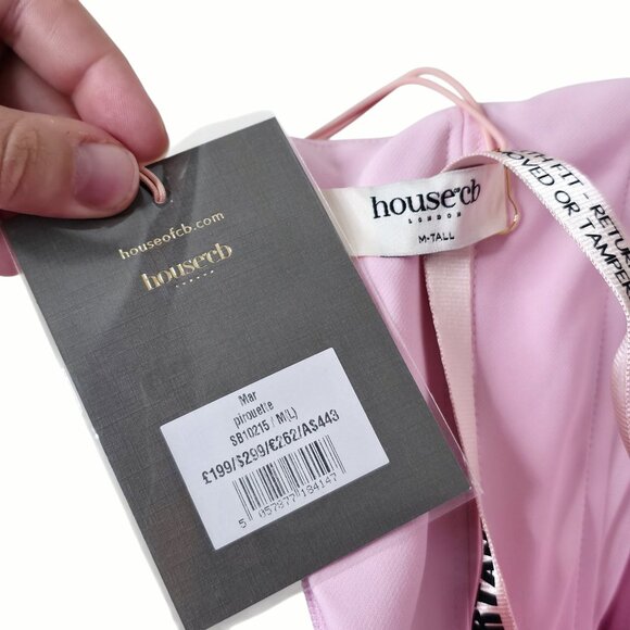 House of CB Mar Cotton Candy Pink Strapless Pirouette‎ Mini Dress Size M NWT - Picture 5 of 14
